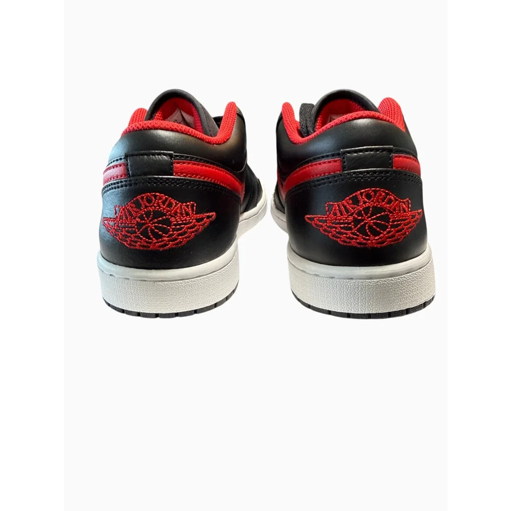 Nike Air Jordan 1 Low Black Red White Men's Size 11 Sneakers New with Box
